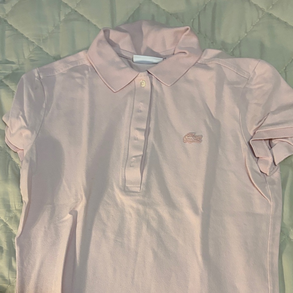 Lacoste Kids Light Pink Polo Shirt